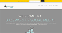 Desktop Screenshot of buzzworthysocialmedia.com